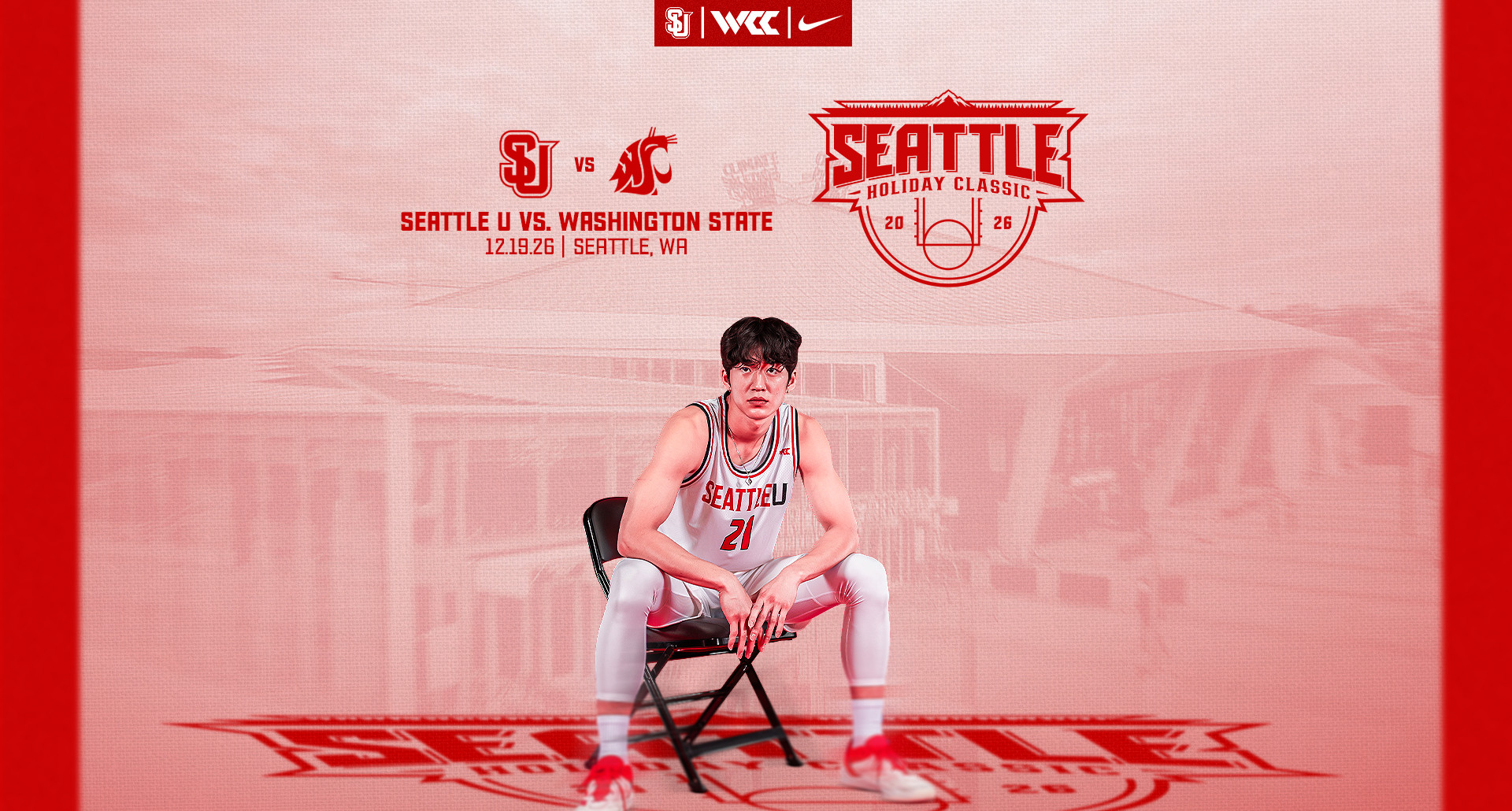 Seattle U Men's Basketball faces Washington State in the inaugural Seattle Holiday Classic Dec. 19.
