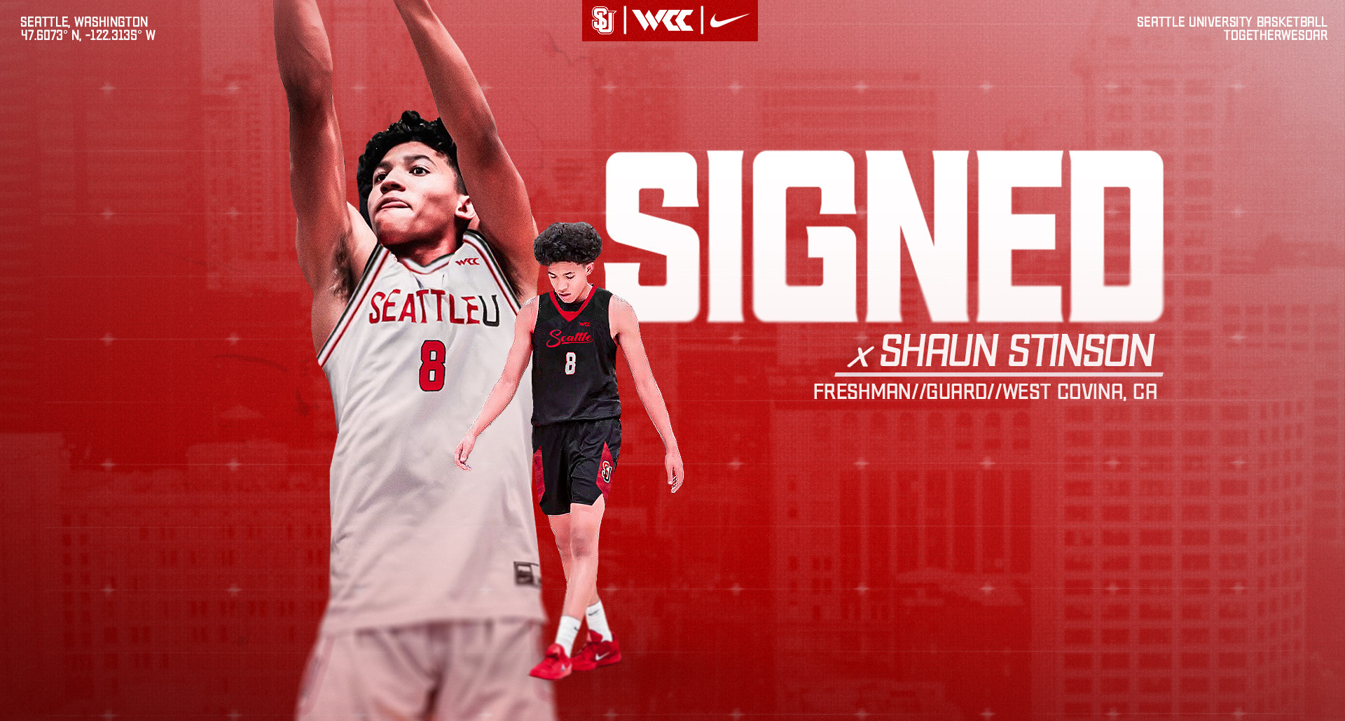 Seattle U Men's Basketball signs Shaun Stinson for 2026-27